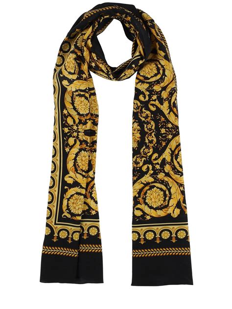 foulard soie tete versace